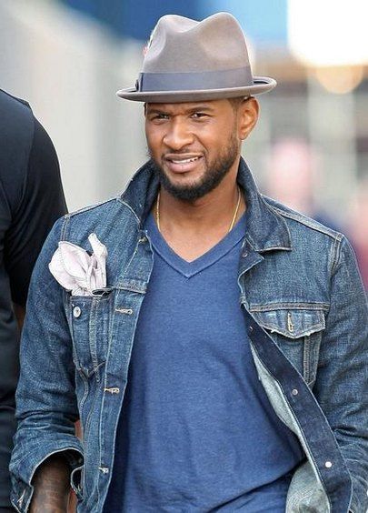 usher fedora hat