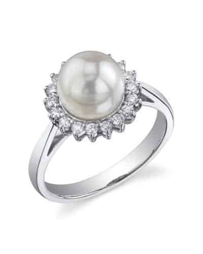 pearl engagement ring