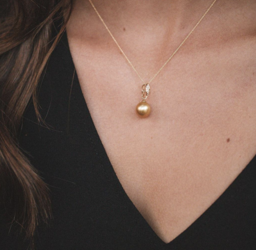 Golden South Sea Pearl Pendant