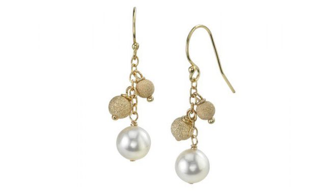 Japanese Akoya Pearl Stardust Earrings by The Pearl Source