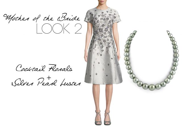 Cocktail Florals & Silver Pearl Luster