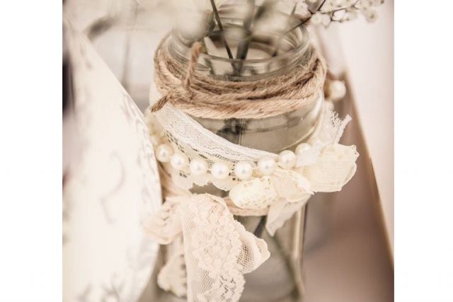 Pearl Lace Jar