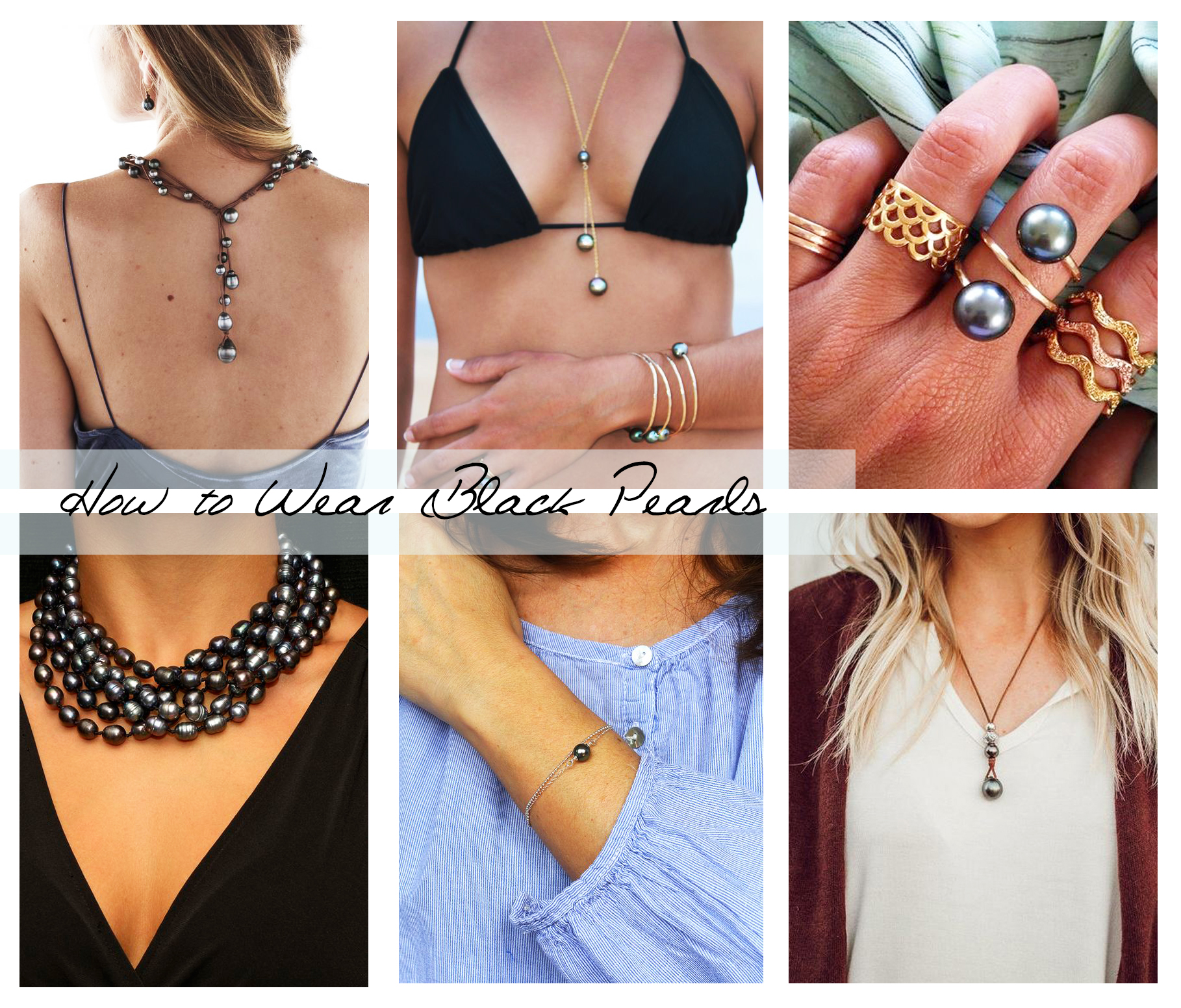 How to Wear and Style Black Pearls Image