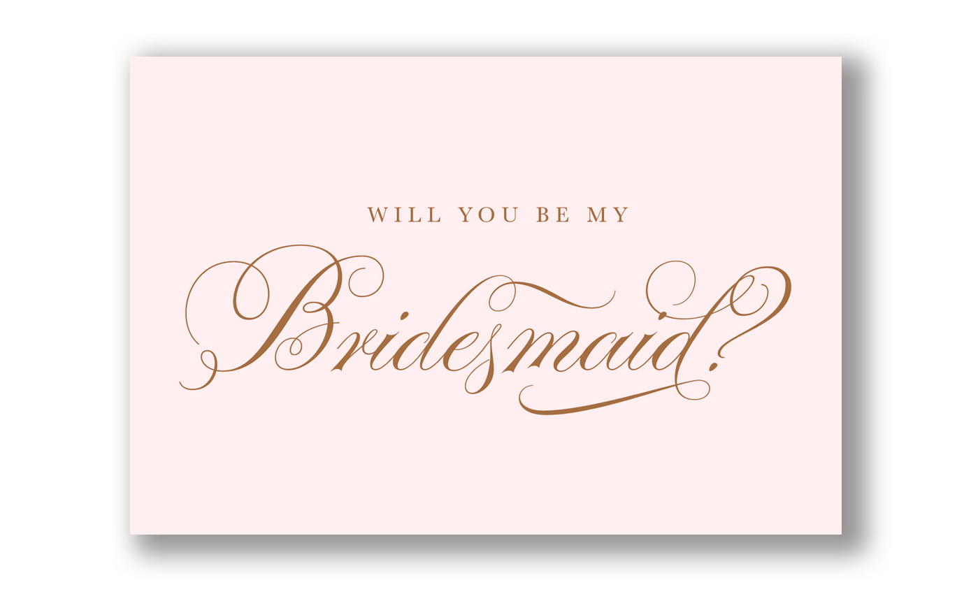 Bridesmaid Proposal Card Template