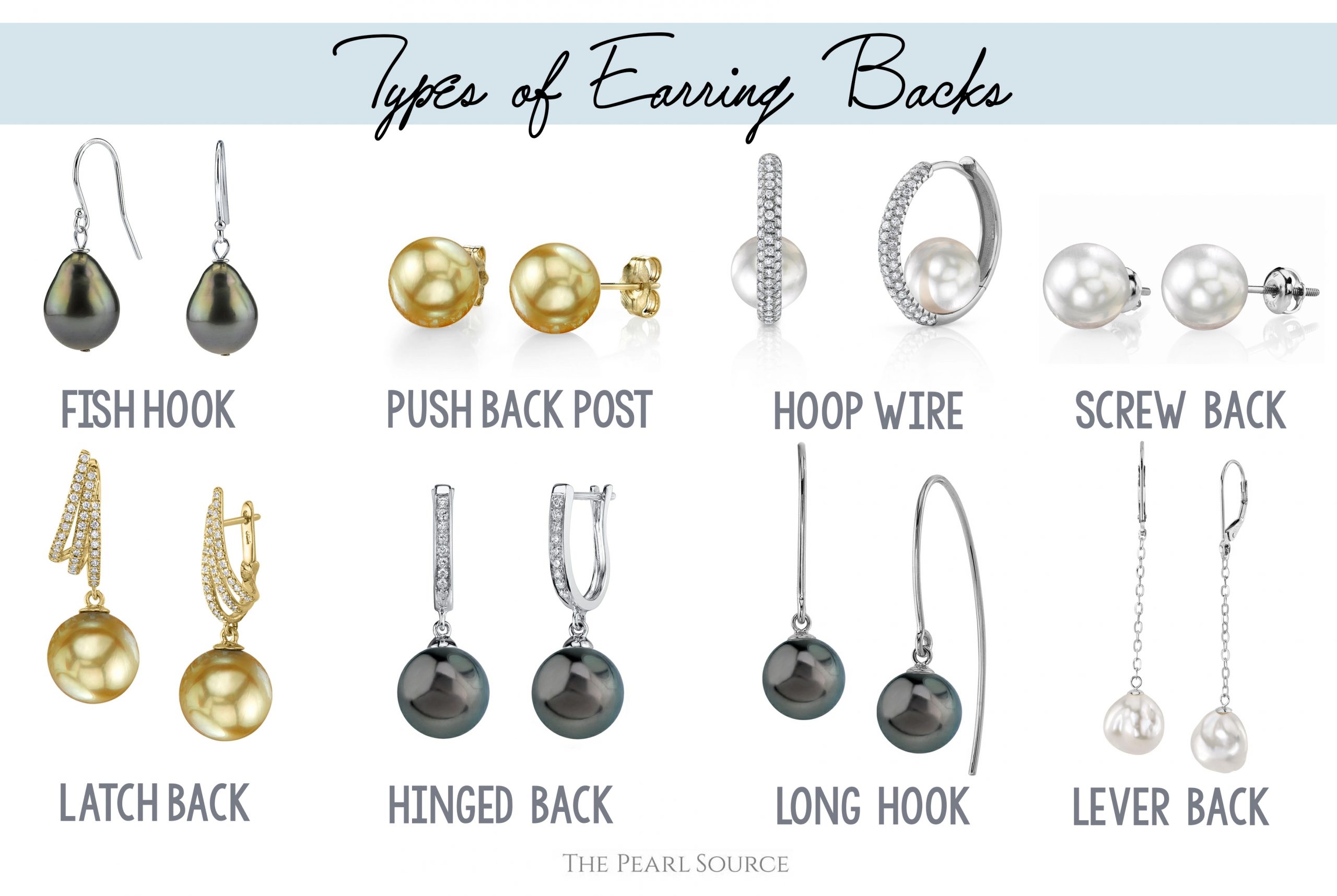 Types of Earring Backs