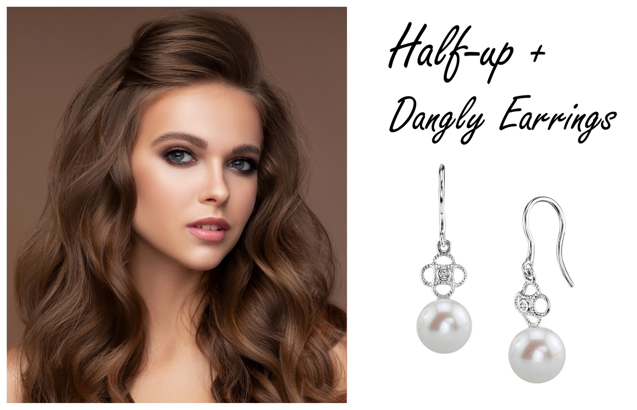 Half Up Bridal Jewelry