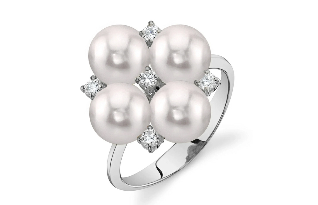 Pearl and Diamond Ring