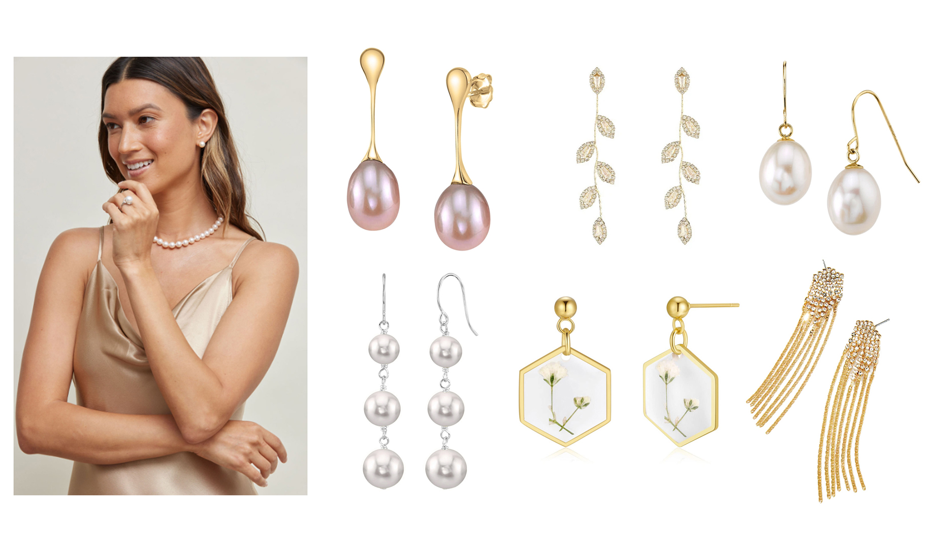 27 Bridesmaid Earrings for Every Wedding, Budget and Style Image