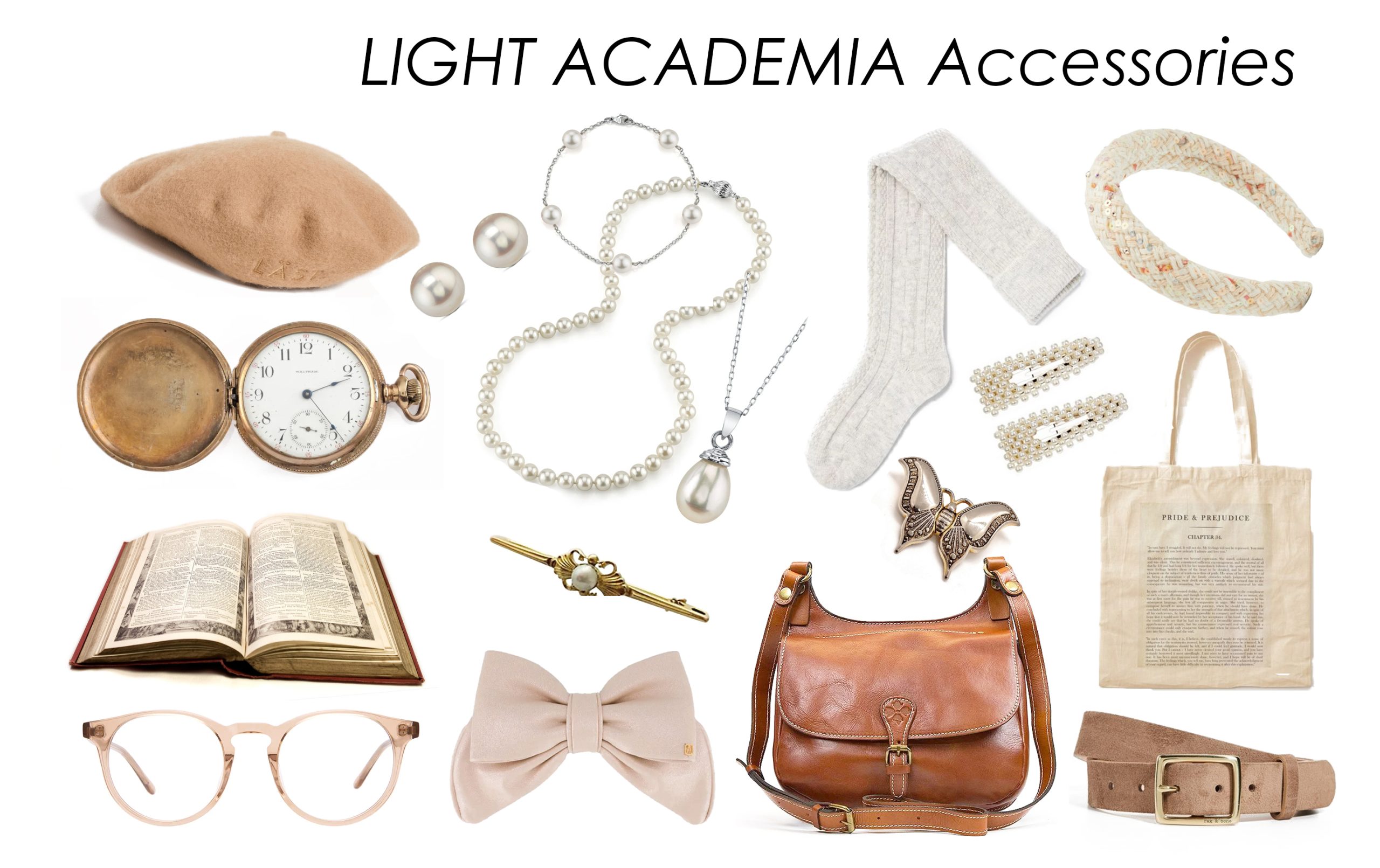 Light Academia Accessories