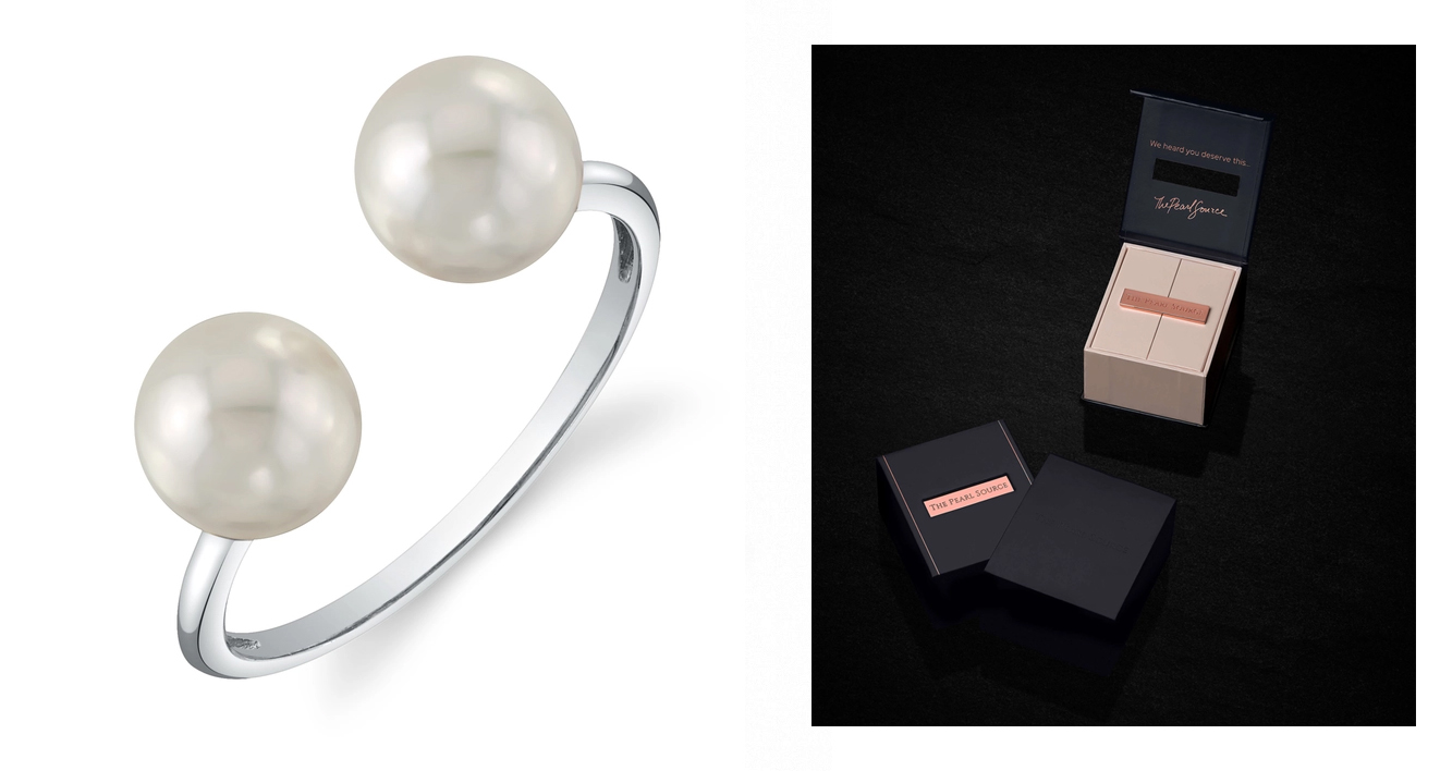 Akoya Pearl Harper RIng