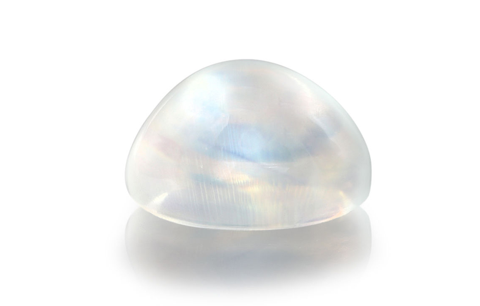 Rainbow Moonstone white gem