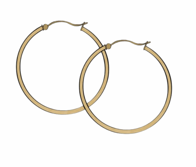 Hoop earrings