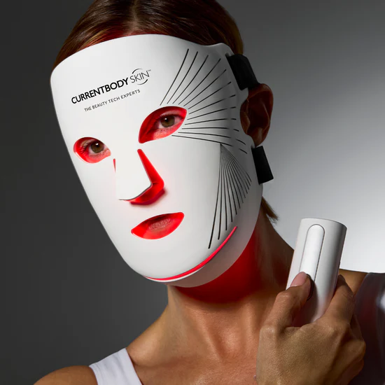 A red light therapy mask, a key to glowing skin.