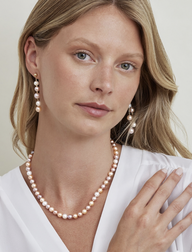 multicolor pearls are a staple summer jewelry look