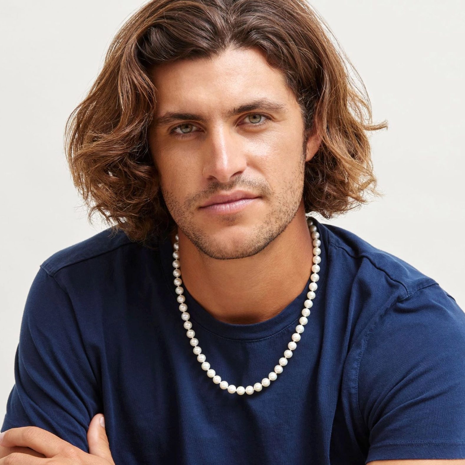 Men's Pearl Necklace
